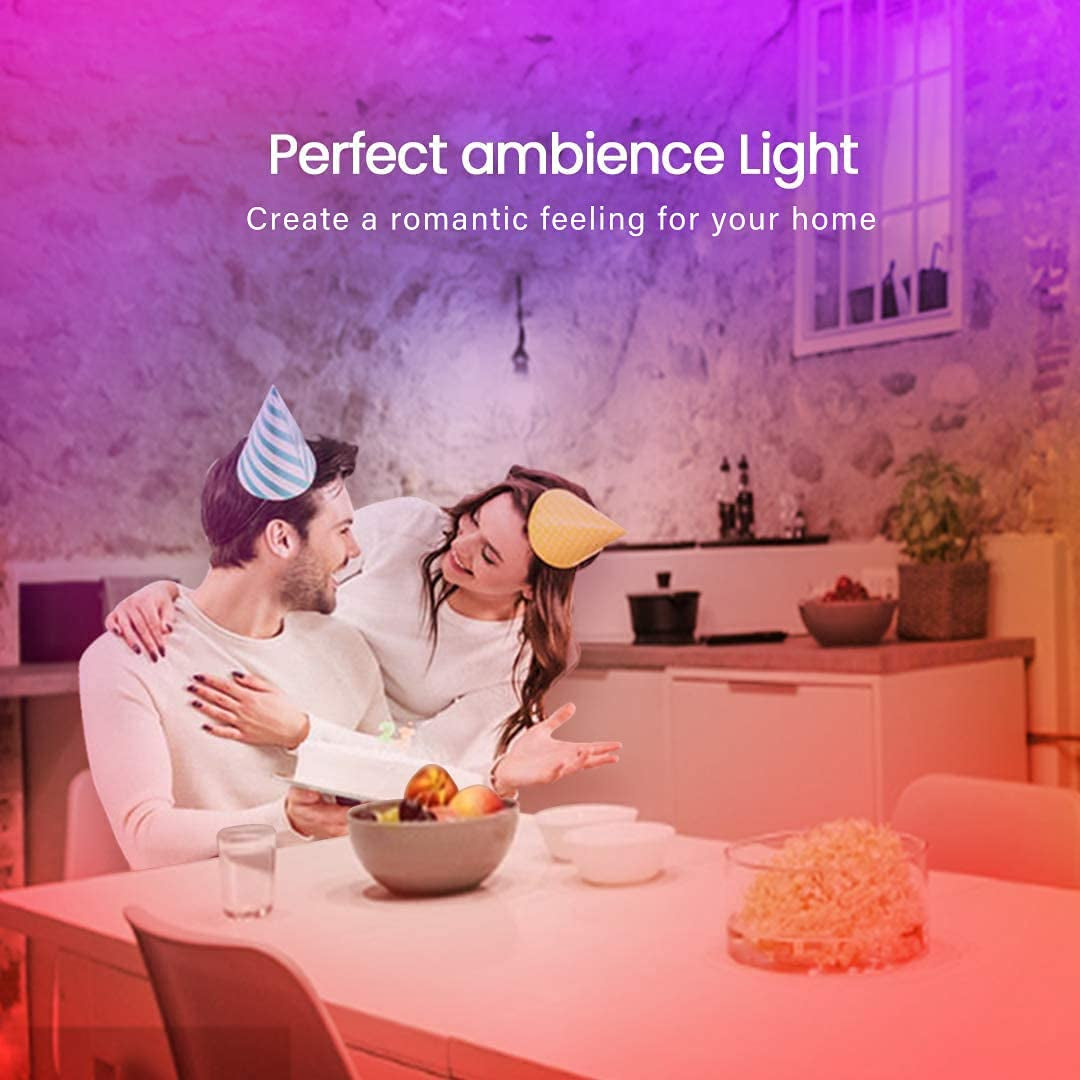 50 FT LED Strip Lights,Bluetooth LED Lighting for Bedroom, Color Changing Light Strip with Music Sync, Phone Controller and IR Remote(App+Remote +Mic).